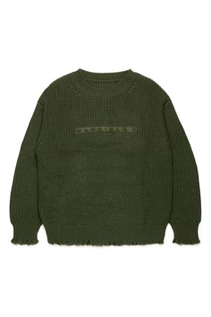 maglione in lana verde MAISON MARGIELA KIDS | M60704MM03MM6512